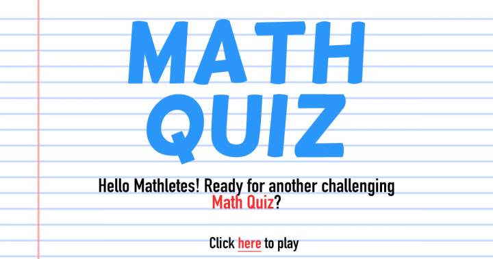 Banner for Quiz on Mathematics