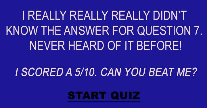 Banner for Does anyone know the answer to question 7?