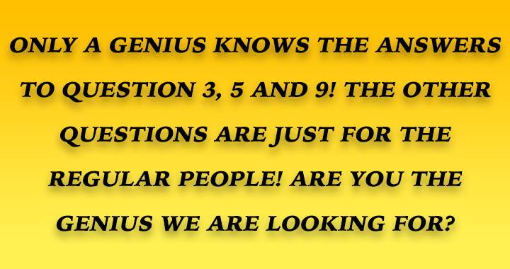 Banner for Are you part of the general populace, or do you consider yourself a genuine genius?