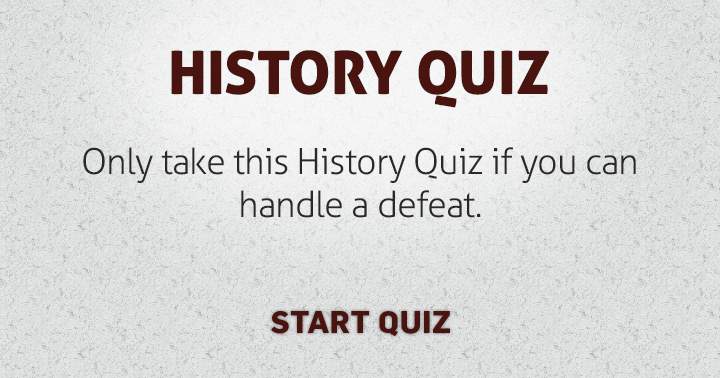 Banner for Attempt this challenging History quiz and aim to achieve a respectable score.