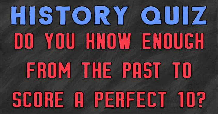 Banner for Historical Trivia Test