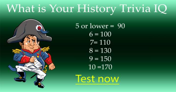 Banner for Challenging History Trivia Test