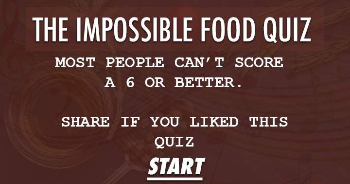 Banner for The Unbeatable Food Quiz: Few Score Above 6.