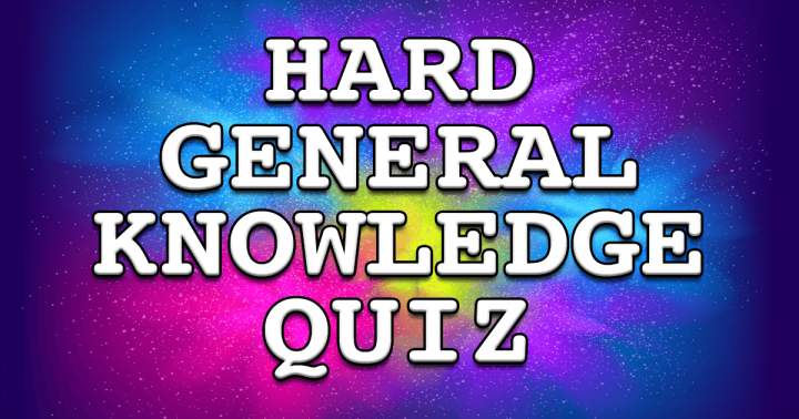 Banner for Challenging General Knowledge Quiz