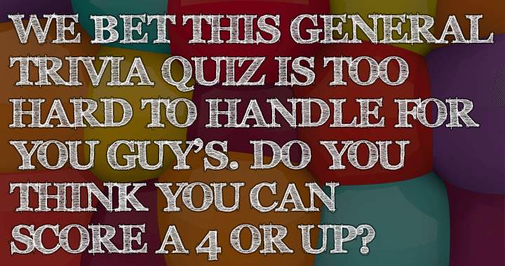 Banner for Tough Universal Knowledge Quiz