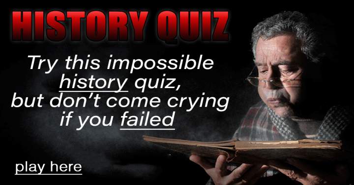 Banner for Historical Trivia Test