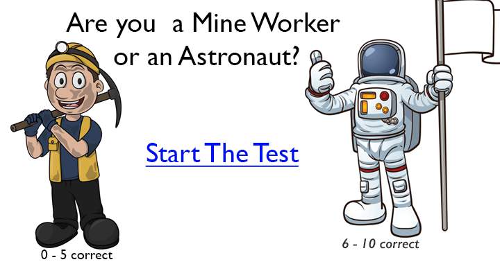 Banner for Achieve a score of 6 or more on this general knowledge quiz to become the Astronaut.