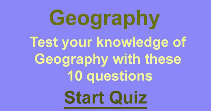 Banner for Geographical Trivia Test