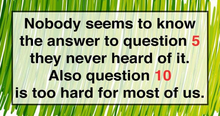 Challenging General Knowledge Queries