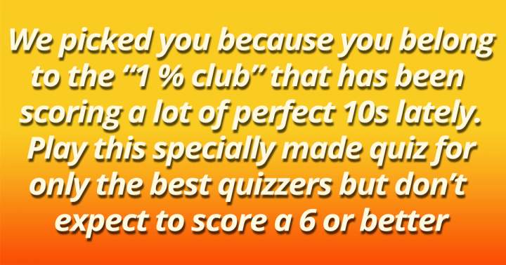 Banner for 1% Club Trivia Quiz