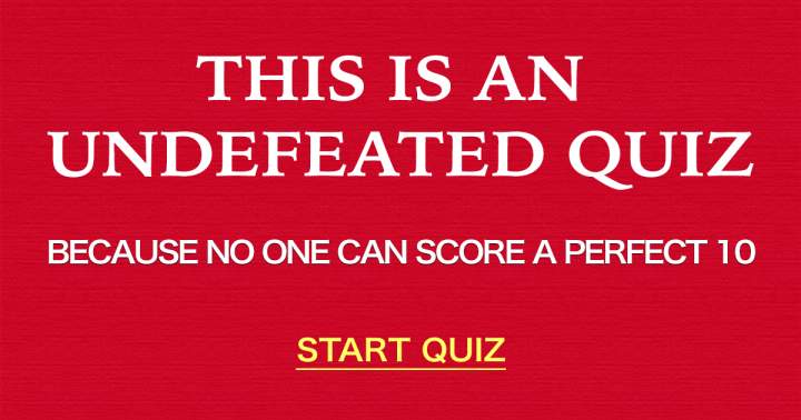 Banner for Undefeated Quiz